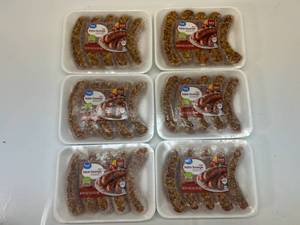 lot 97 image: A. 6x 1lb 3oz Great Value Hot Italian Sausage