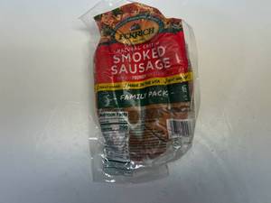 lot 124 image: G. Eckrich Smoked Sausage-2.44lb Family Pack&nbspBest&nbspBy 02132024