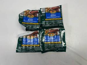 lot 133 image: G. 4x 8.3oz  Ecrich Smok-y Beef Breakfast Sausage Links