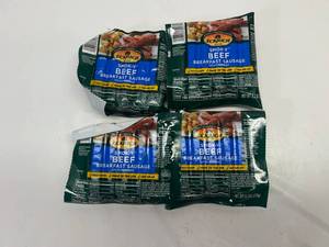 lot 139 image: L. 4x 8.3oz  Ecrich Smok-y Beef Breakfast Sausage Links