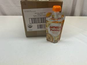 lot 191 image: MM. 16x 4oz Pouches Happy Tot Stage 4 Oatmilk Pudding-Bananas & Sweet Potatoes&nbspBest&nbspBy 04182024