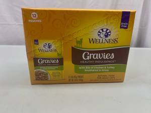 lot 208 image: RR. 12x 3oz Pouches Gravies Healthy Indulgence