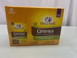 lot 209 image: RR. 12x 3oz Pouches Gravies Healthy Indulgence