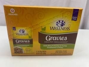 lot 212 image: RR. 12x 3oz Pouches Gravies Healthy Indulgence