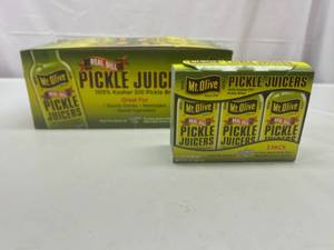 lot 220 image: SS.18x 2oz Mt Olive Pickle Juicers