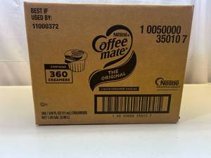 lot 385 image: 360x Coffee Mate Creamer-Original
