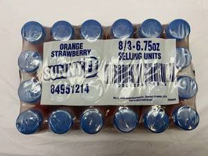 lot 413 image: 24x 6.75oz Bottles Sunny D OrangeStrawberry