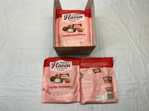 lot 430 image: LL. 12x 3.8oz Sweet Haven Plant Based Candy Cocoa Cookie Truffles & Strawberry Vanilla(individually Wrapped)&nbspBest&nbspBy 07312024,03312024