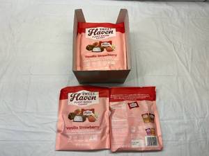 lot 431 image: LL. 12x 3.8oz Sweet Haven Plant Based Candy Cocoa Cookie Truffles & Strawberry Vanilla(individually Wrapped)&nbspBest&nbspBy 07312024,03312024