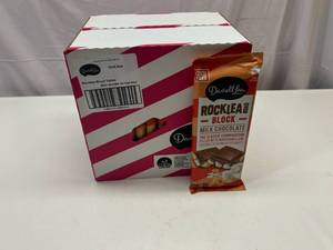 lot 272 image: .  24x 6.4oz Rock Lea Road Milk Chocolate Block&nbspBest&nbspBy 02032024