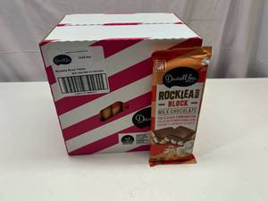 lot 273 image: .  24x 6.4oz Rock Lea Road Milk Chocolate Block&nbspBest&nbspBy 02032024