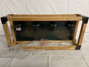 lot 51 image: Bathroom Wooden Vanity Lighting Fixture
