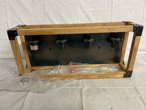 lot 52 image: Bathroom Wooden Vanity Lighting Fixture