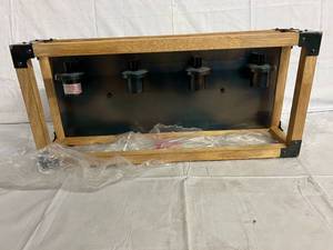 lot 53 image: Bathroom Wooden Vanity Lighting Fixture