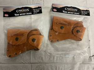 lot 64 image: 2 Camillus Teca Hatchet Sheaths
