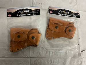 lot 65 image: 2 Camillus Teca Hatchet Sheaths