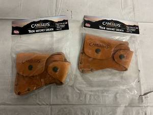 lot 66 image: 2 Camillus Teca Hatchet Sheaths