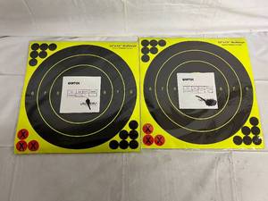 lot 68 image: 40 - 12x12 Bullseye Color Impact Shooting Targets