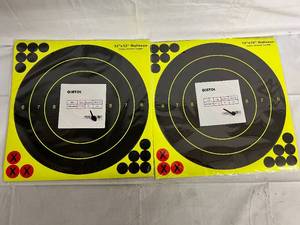 lot 69 image: 40 - 12x12 Bullseye Color Impact Shooting Targets