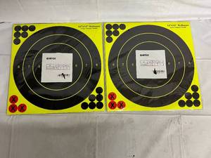 lot 71 image: 40 - 12x12 Bullseye Color Impact Shooting Targets