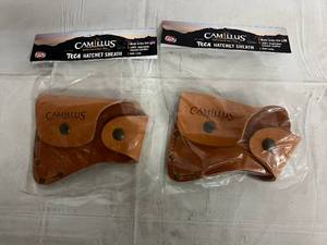 lot 139 image: 2 Camillus Teca Hatchet Sheaths