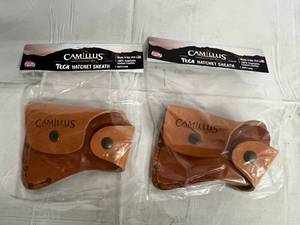 lot 140 image: 2 Camillus Teca Hatchet Sheaths