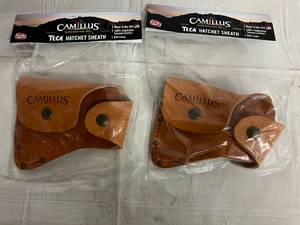 lot 141 image: 2 Camillus Teca Hatchet Sheaths