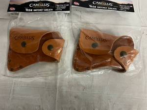 lot 142 image: 2 Camillus Teca Hatchet Sheaths