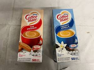 lot 155 image: 2 Packs of Coffee Mate Single Serve Coffee Creamer
