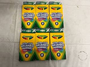 lot 158 image: 6 Packs of Crayola Washable Markers