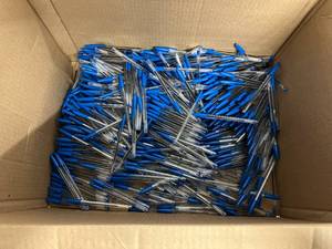 lot 161 image: Box Full of Blue Ballpoint Pens