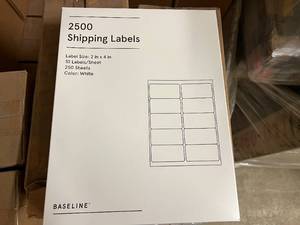 lot 247 image: 7500 Shipping Labels - 2 x 4