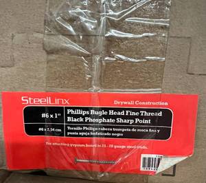 lot 316 image: 20 x 1lb Boxes of SteeLinx Drywall Screws - #6 x 1
