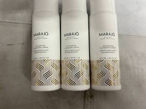 lot 290 image: 3 Bottles of Marajo Hair Care Nourishing Cleansing Creme