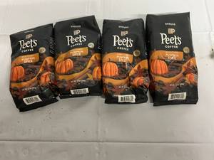 lot 320 image: 4 Bags of Peets Pumpkin Spice Coffee Grounds