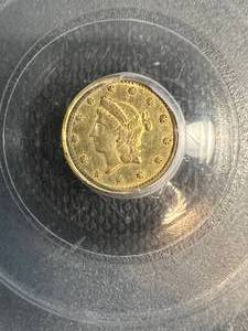 1853 CALIFORNIA GOLD HALF DOLLAR PCGS AU DETAILS