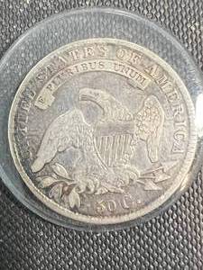 1836 US BUST HALF DOLLAR IN CASE