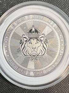 1 TROY OZ .999 FINE SILVER SCOTTSDALE MINT ROUND IN AIRTITE