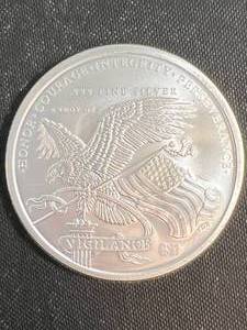 5 TROY OZ .999 FINE SILVER DONALD TRUMP ROUND