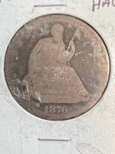 1876-S US SEATED LIBERTY HALF DOLLAR