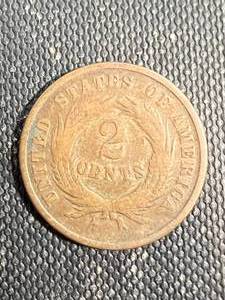 1865 US 2 CENT PIECE