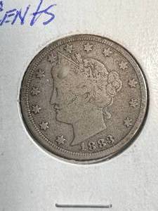 1883 NO CENTS US V NICKEL