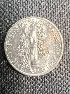 1942 US MERCURY DIME BU