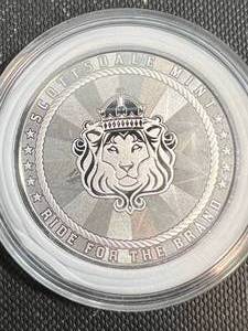 1 TROY OZ .999 FINE SILVER SCOTTSDALE MINT ROUND IN AIRTITE
