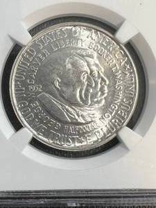 1952 US WASHINGTON-CARVER HALF DOLLAR NGC UNC DETAILS