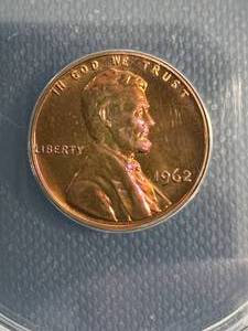 1962 US LINCOLN CENT ANACS PF67