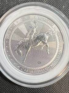1 TROY OZ .999 FINE SILVER SCOTTSDALE MINT ROUND IN AIRTITE