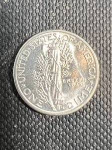 1945 US MERCURY DIME BU