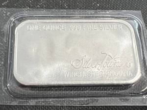 1 TROY OZ .999 FINE SILVER SILVERTOWNE BAR SEALED