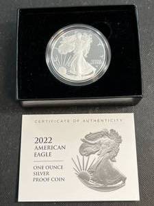 2022 PROOF AMERICAN SILVER EAGLE IN ORIGINAL US MINT PACKAGING